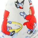 Bell with Christmas Decor from Rörstrand 12 cm (Tomtejul 1970s) 