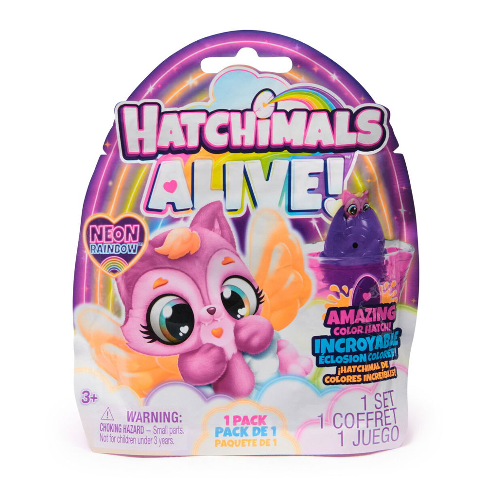 Hatchimals Alive Neon Rainbow, 1-Pack