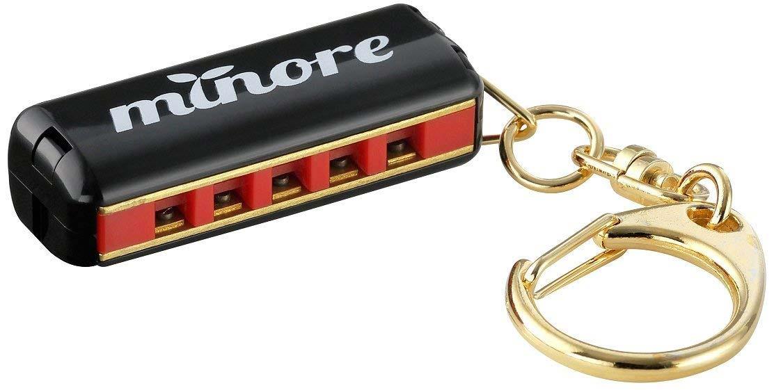 Suzuki Harmonica Minore, 5 hole, w/ keychain Black