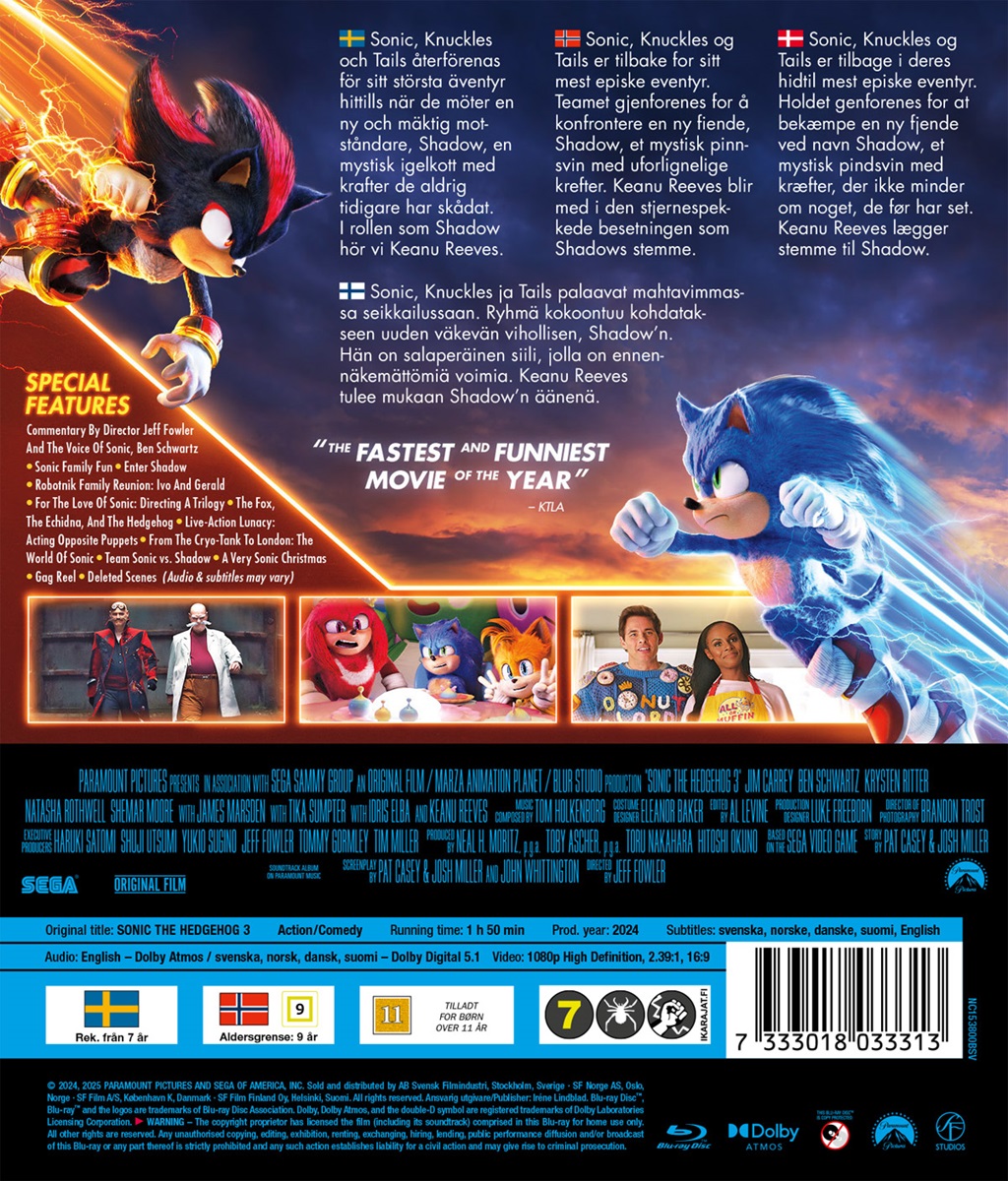 Sonic the Hedgehog 3 (Blu-ray) - 2