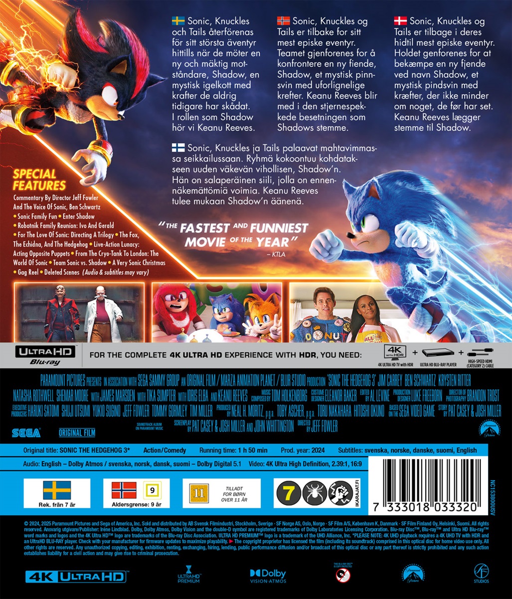 Sonic the Hedgehog 3 (4K Ultra HD) - 2