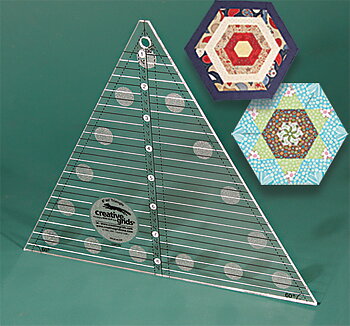 Creative Grids Non-Slip 60° Triangle Ruler 8"