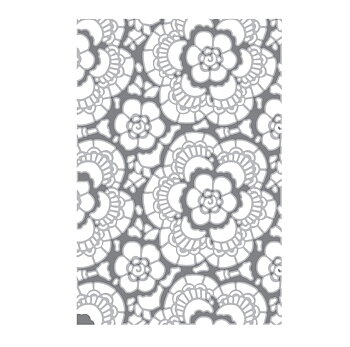  Sizzix Tim Holtz 3D Texture Fades Embossing Folder - Vault Lace