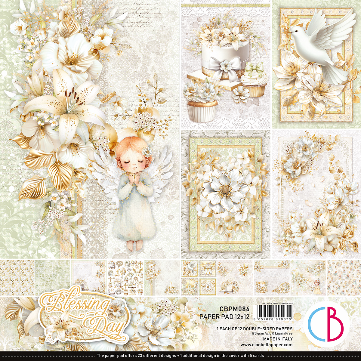 Ciao Bella Blessing Day - Paperpad 12"X12"