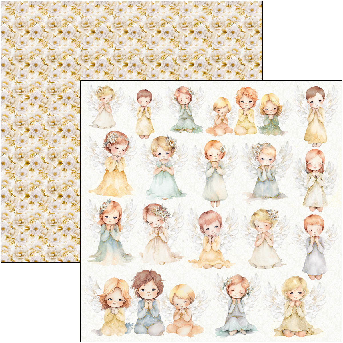Ciao Bella Blessing Day - Patterns Paperpad 12"X12"  8/pkg - 7