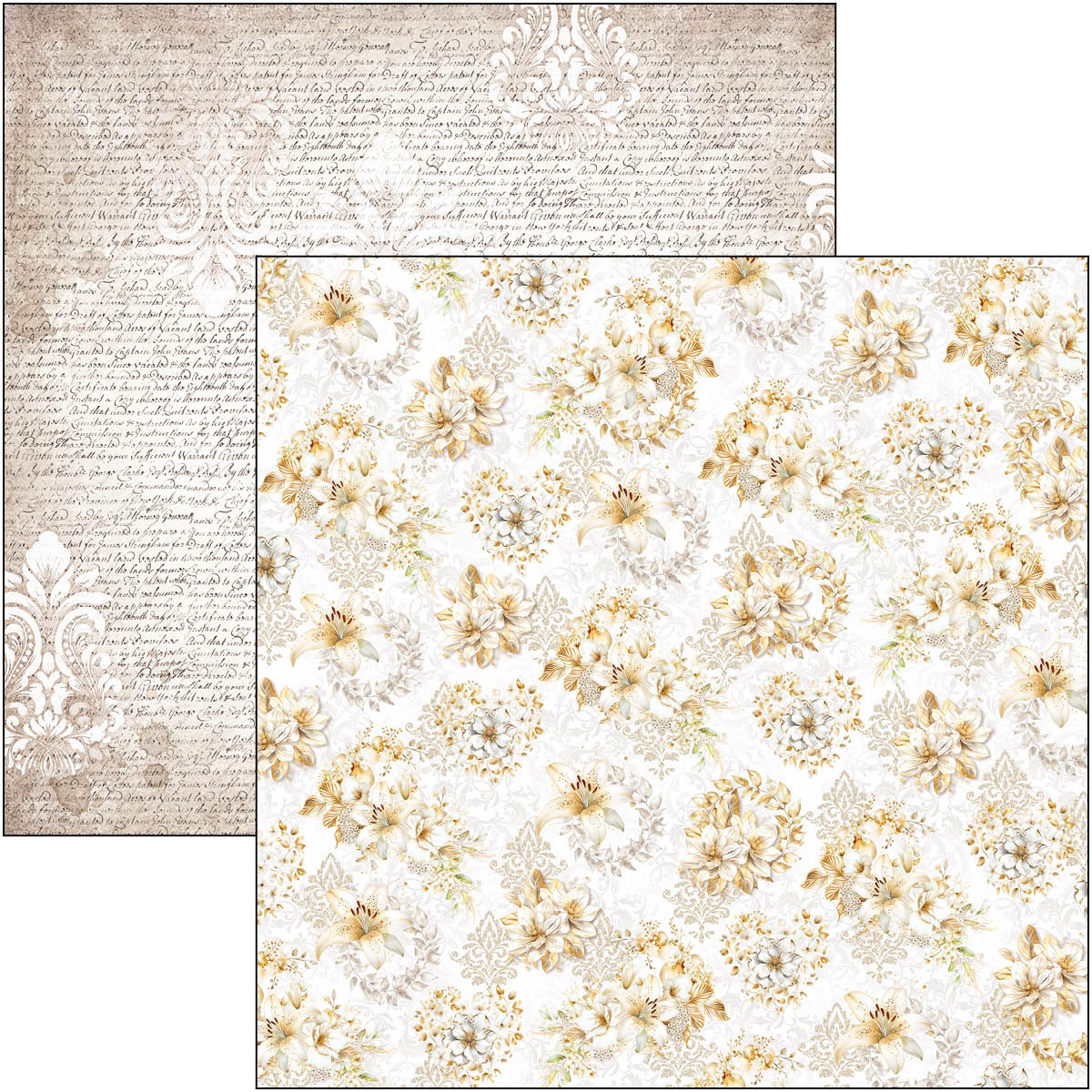 Ciao Bella Blessing Day - Patterns Paperpad 12"X12"  8/pkg - 5