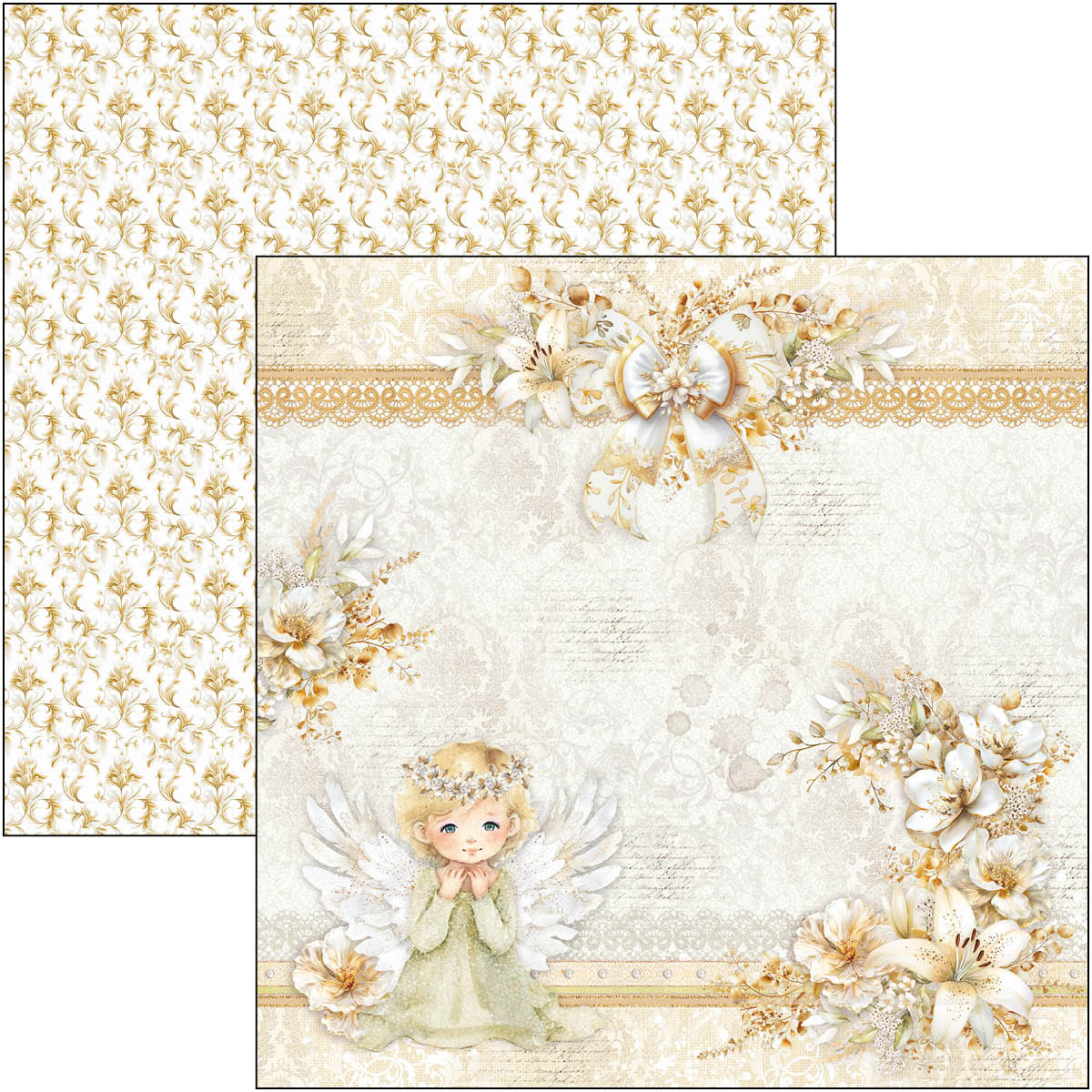 Ciao Bella Blessing Day - Patterns Paperpad 12"X12"  8/pkg - 9