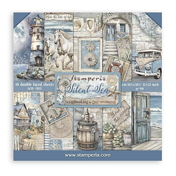 Stamperia Paper Pad 12X12 - Silent Sea