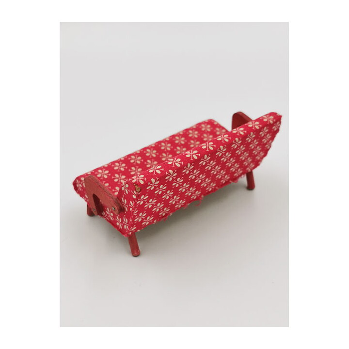 Dukkehus Second Hand Lundby Sofa og  Lænestol fra begyndelsen af 1950'erne