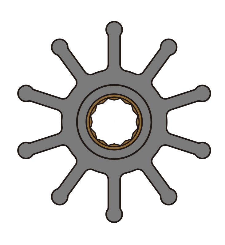 Volvo Penta impeller 3588475 - 4