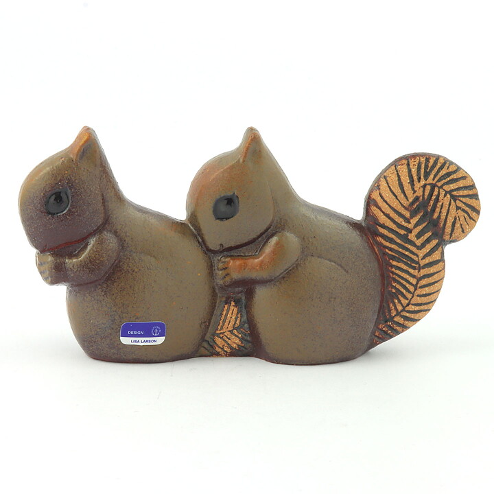 Lisa Larson (Noaks Ark 1978) Snazzy Squirrel Couple (3)