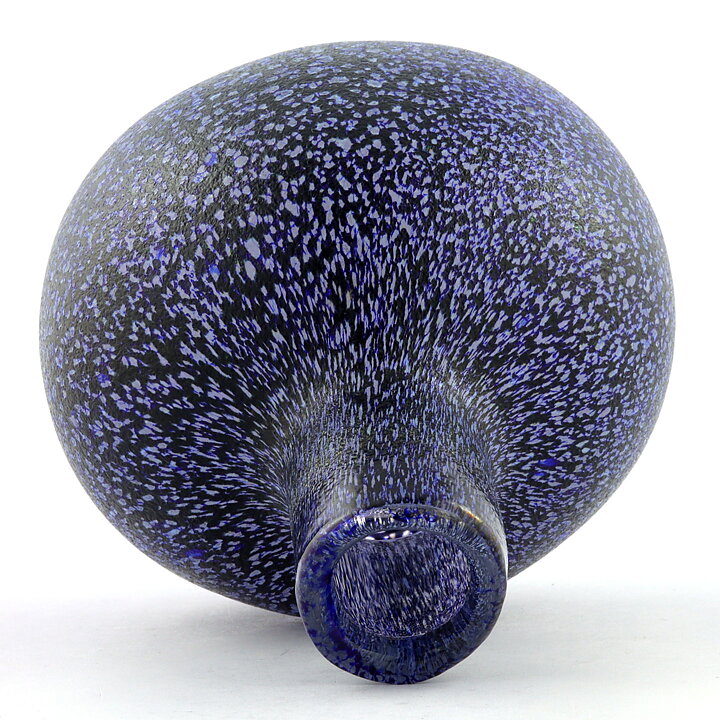 Oiva Toikka (1980s) Blue Swelling Vase 17 cm