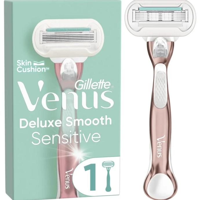 Gillette Venus Deluxe Smooth Sensitive Rosegold rakhyvel med 1 rakblad