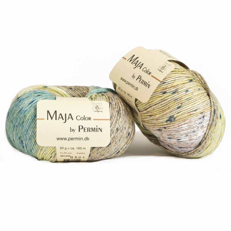 Maja Color by Permin Grön Blå Gul 40
