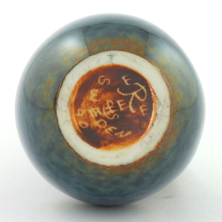 Carl-Harry Stålhane (1950s) Blue Miniature Vase 6,5 cm (#90)