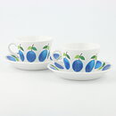 スティグ・リンドベリ Prunusシリーズ  コーヒーカップ＆ソーサー  1962年  9cm  2セット (8)