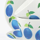 Stig Lindberg (Prunus 1962) Two Coffee Cups with Plum Decor 9 cm (8)