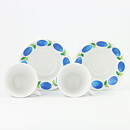 Stig Lindberg (Prunus 1962) Two Coffee Cups with Plum Decor 9 cm (8)