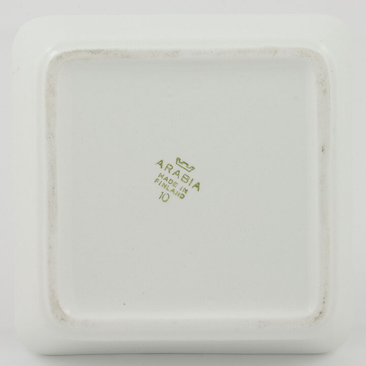 Raija Uosikkinen (Emilia 1959) Quadratic Bowl  with Graphic Motif 14 cm (4)