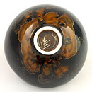 Isak Isaksson (2000s) Unique Chawan Bowl with Black/Brown Crystalline Glaze 12 cm  #3