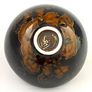 Isak Isaksson (2000s) Unique Chawan Bowl with Black/Brown Crystalline Glaze 12 cm  #3