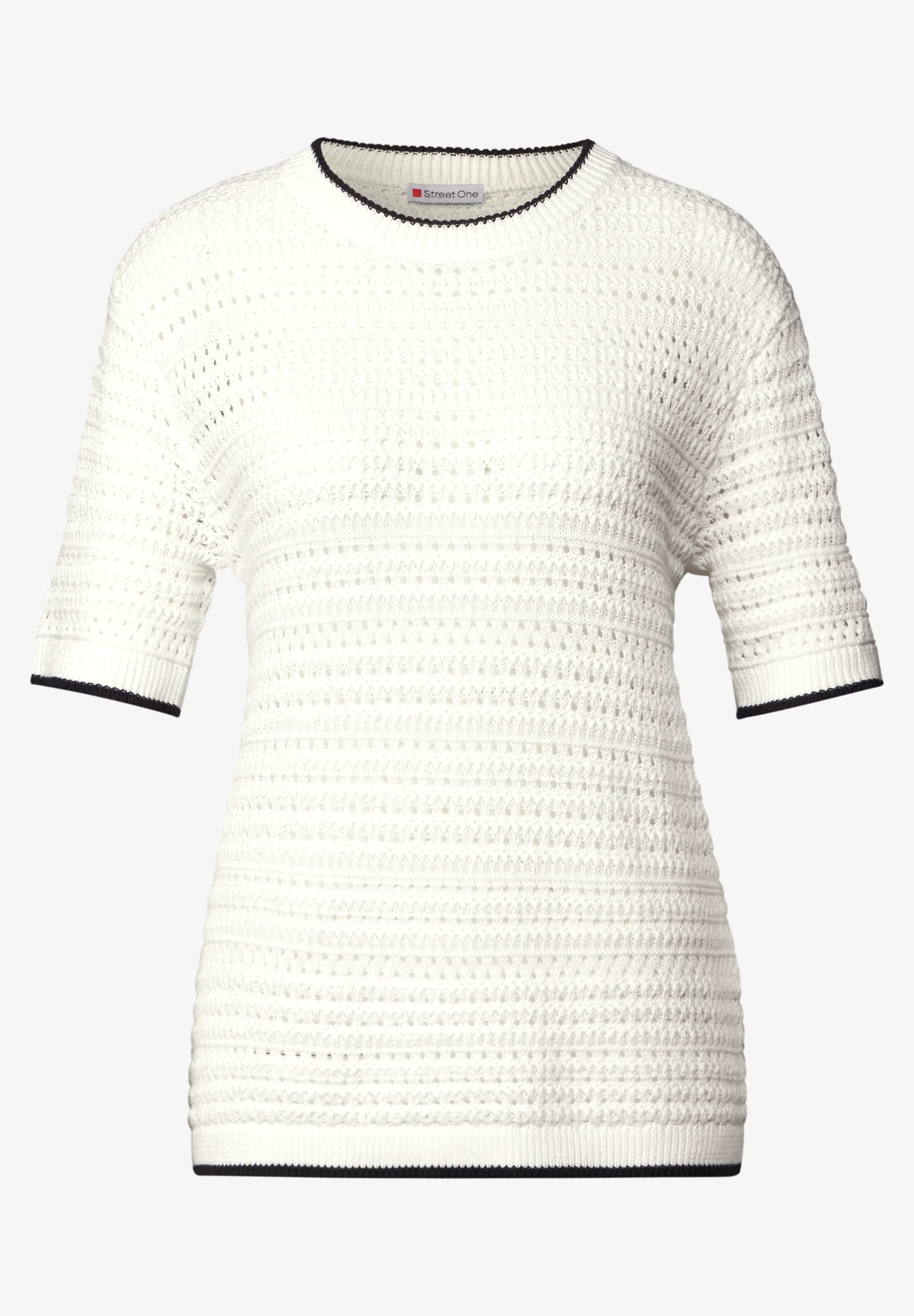 Pointelle sweater stickad tröja  - 5