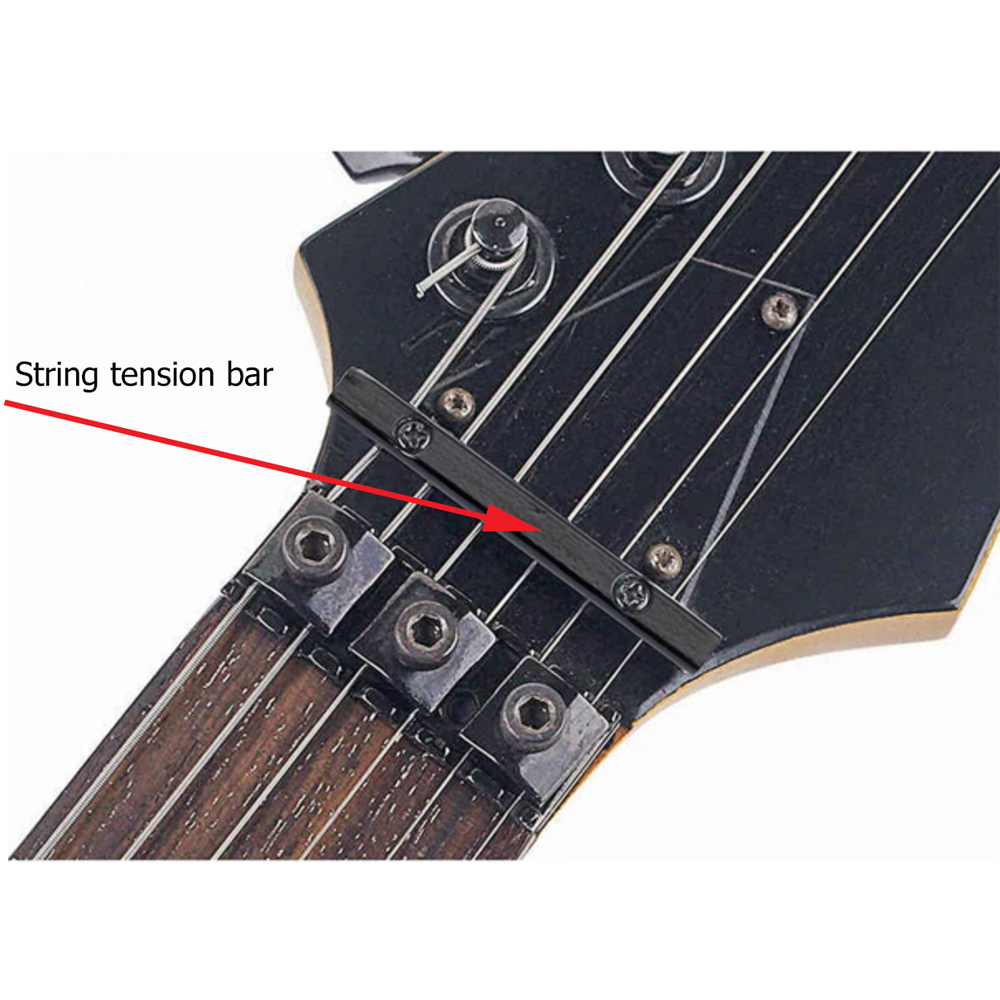 String Tension Bar for Electric Guitars (Chrome, Black, Gold) - 3