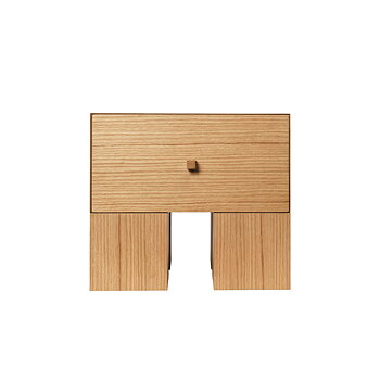 Kuben sängbord 1x1 ek Ferm Living