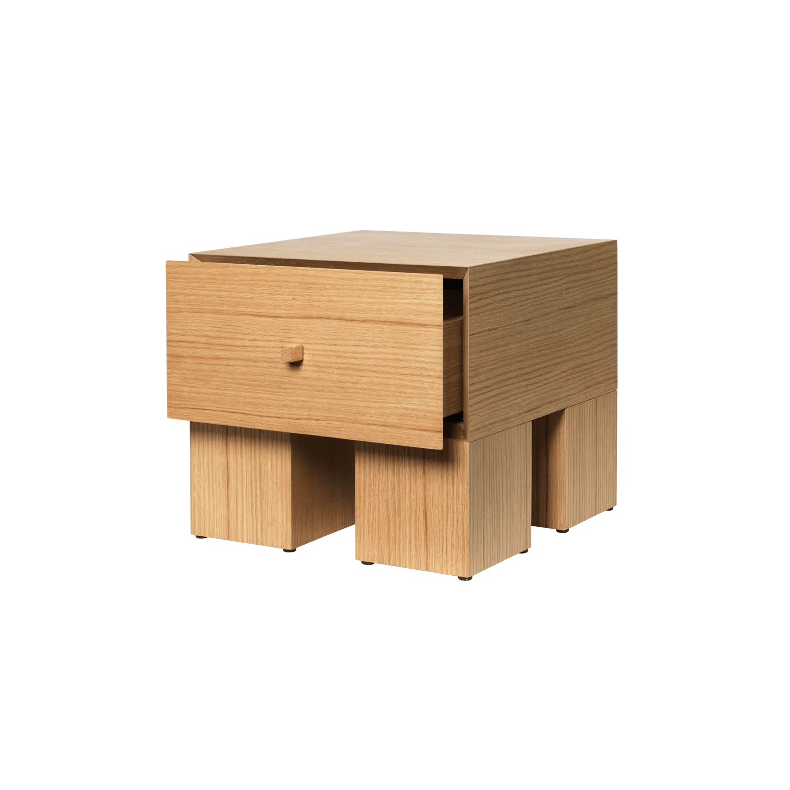 Kuben sängbord 1x1 ek Ferm Living - 3