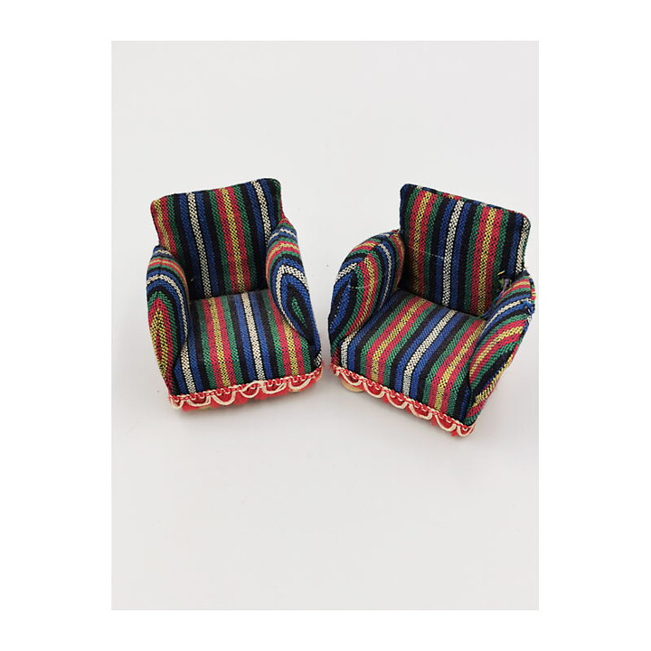 Nukkekoti Second Hand Lerro - Lundby Sohva ja Nojatuolit 1950 - 60-luku