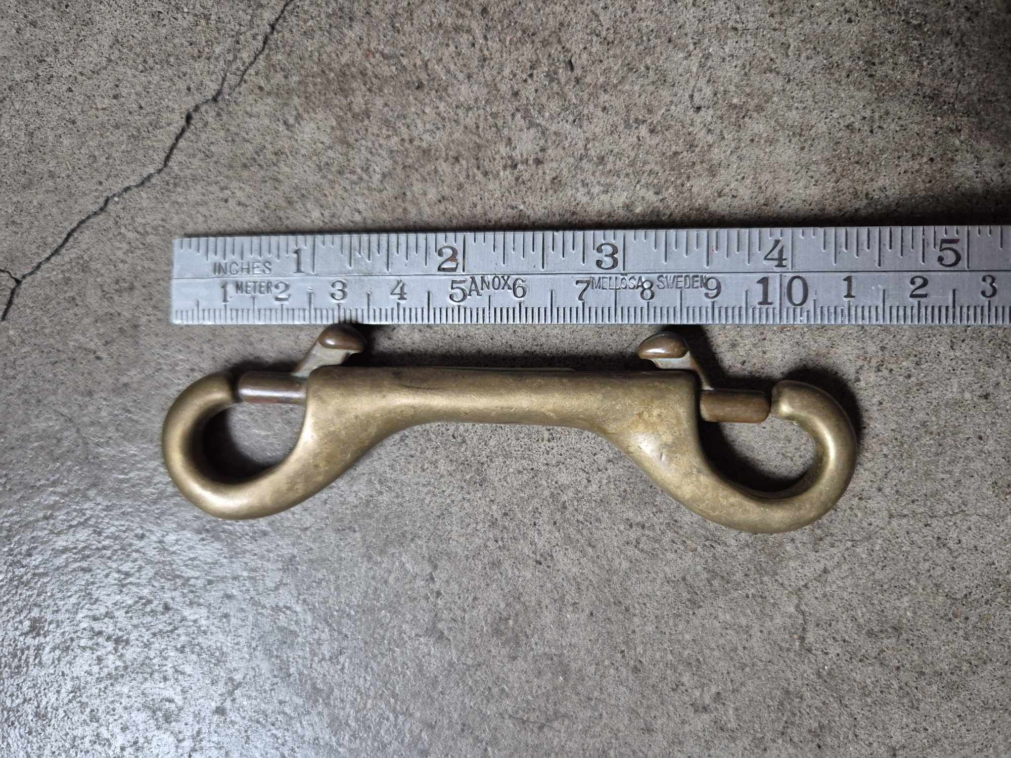 Pistolhake ”Double ender" i mässing, Flera storlekar - 2