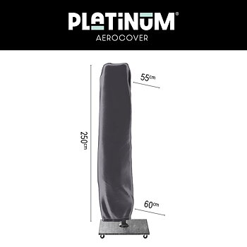 PARASOLLSKYDD 250x60/55 SVART PLATINUM