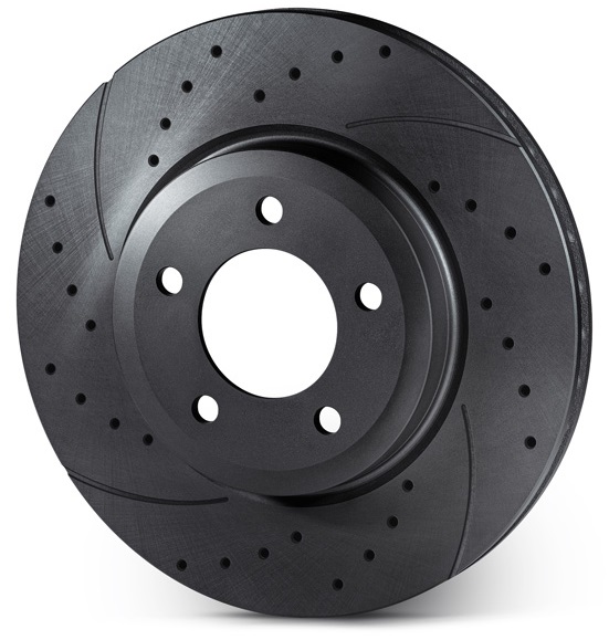 BROMSSKIVA  FRAM 287mm (15") -"SPORT slitsad+borrad" /eloxerad  VOLVO 740 745 760 940 945 960 965  
