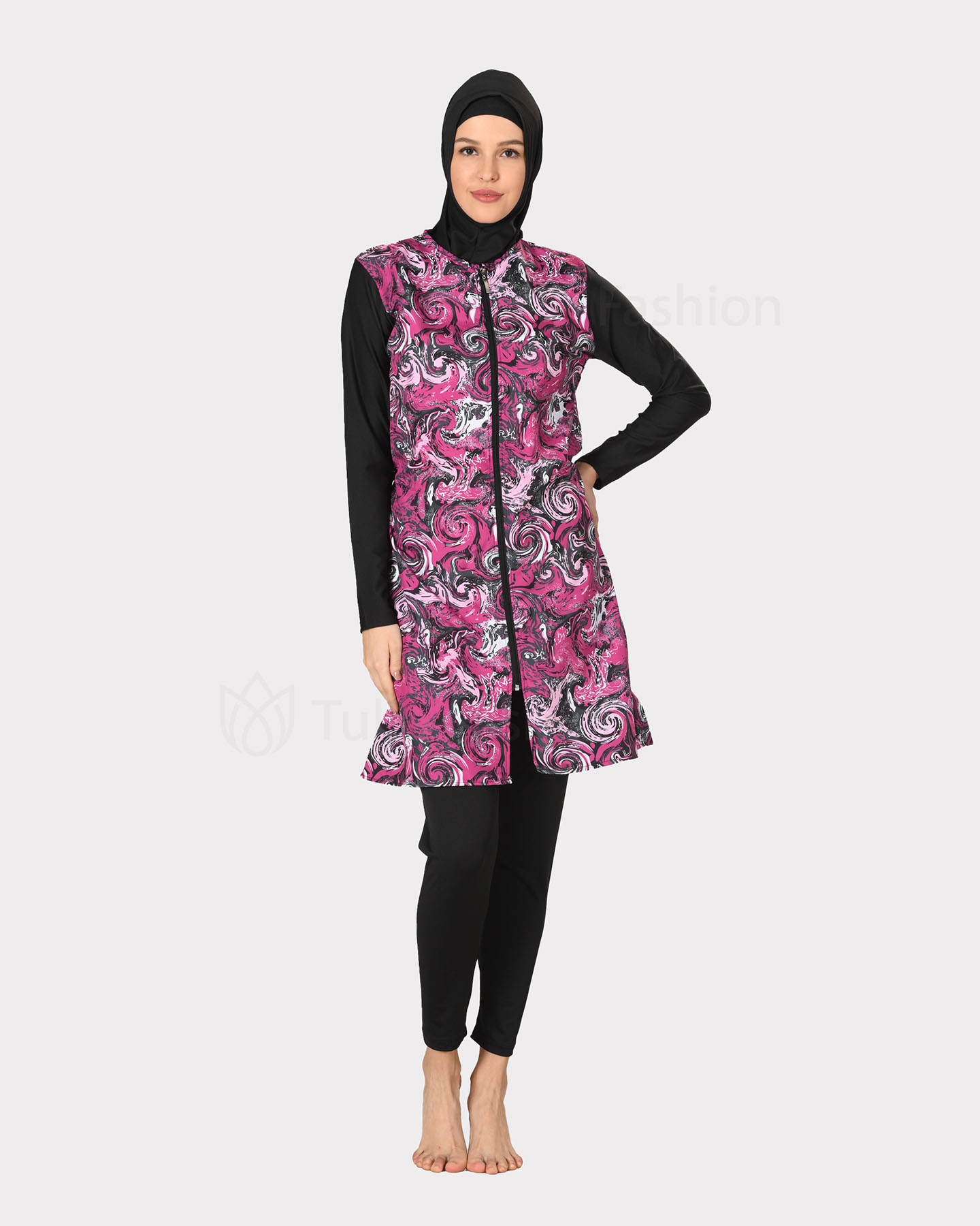 Muslim Swimsuit with hijab - Pink