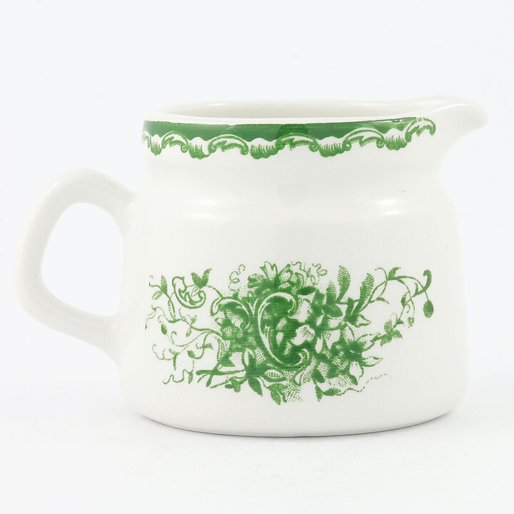 カールハリー・スタルハーネ  Gröna Annaシリーズ  緑色の花模様のクリーマー  10cm  1966年