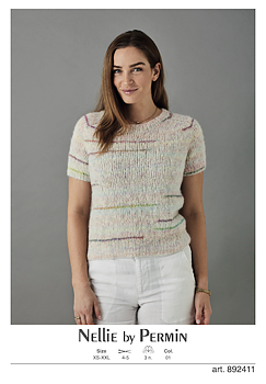T-shirt med sadelaxel, 892411, pdf