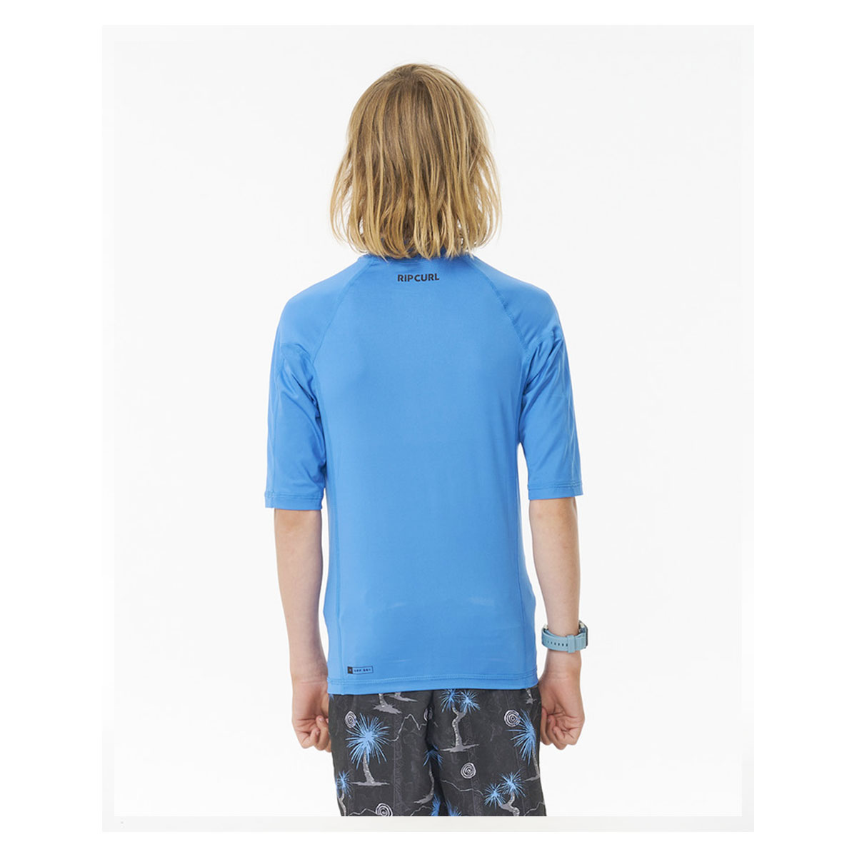 Rip Curl rashguard jr brand wave blue jr blå - 4