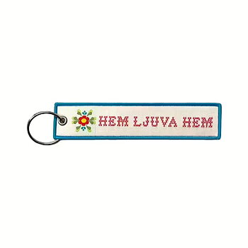 Keyring woven strap - Home sweet home / Hem ljuva hem
