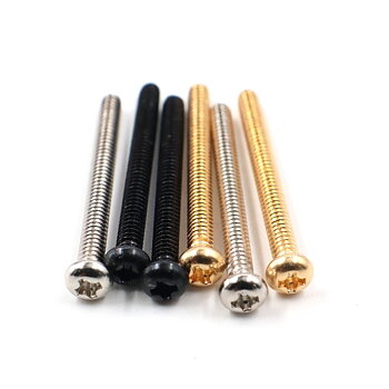 #3-48 Pickup Height Screw for Humbucker (Chrome, Black & Gold)