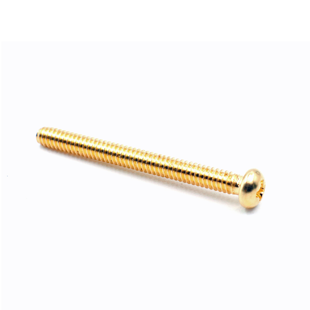 #3-48 Pickup Height Screw for Humbucker (Chrome, Black & Gold) - 5