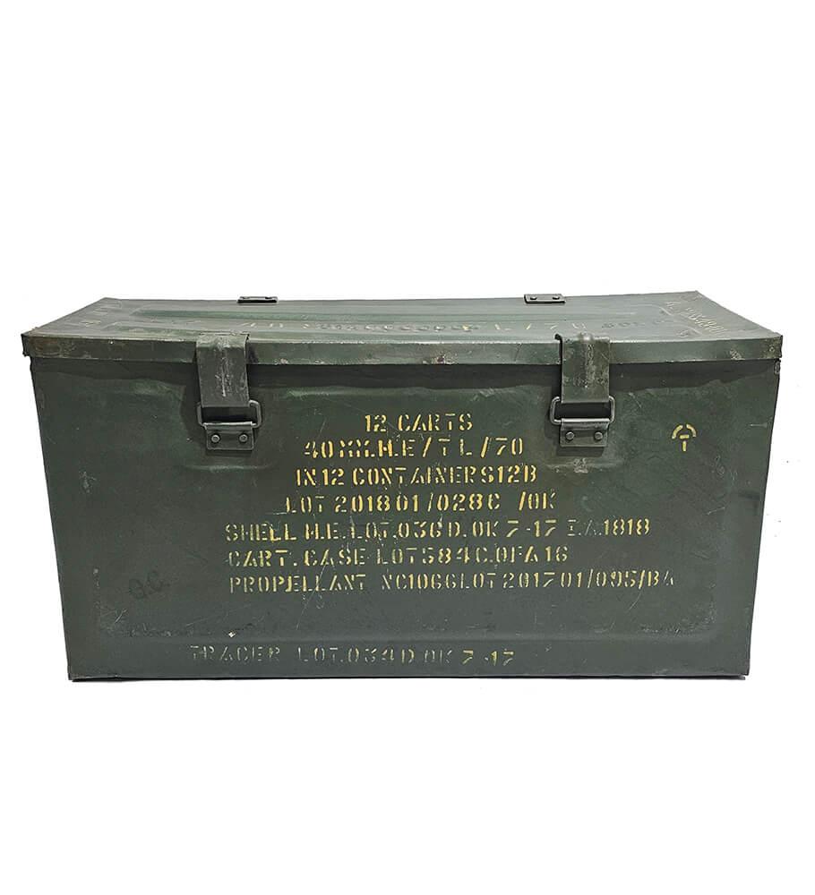 Gammal militärkista Grön 