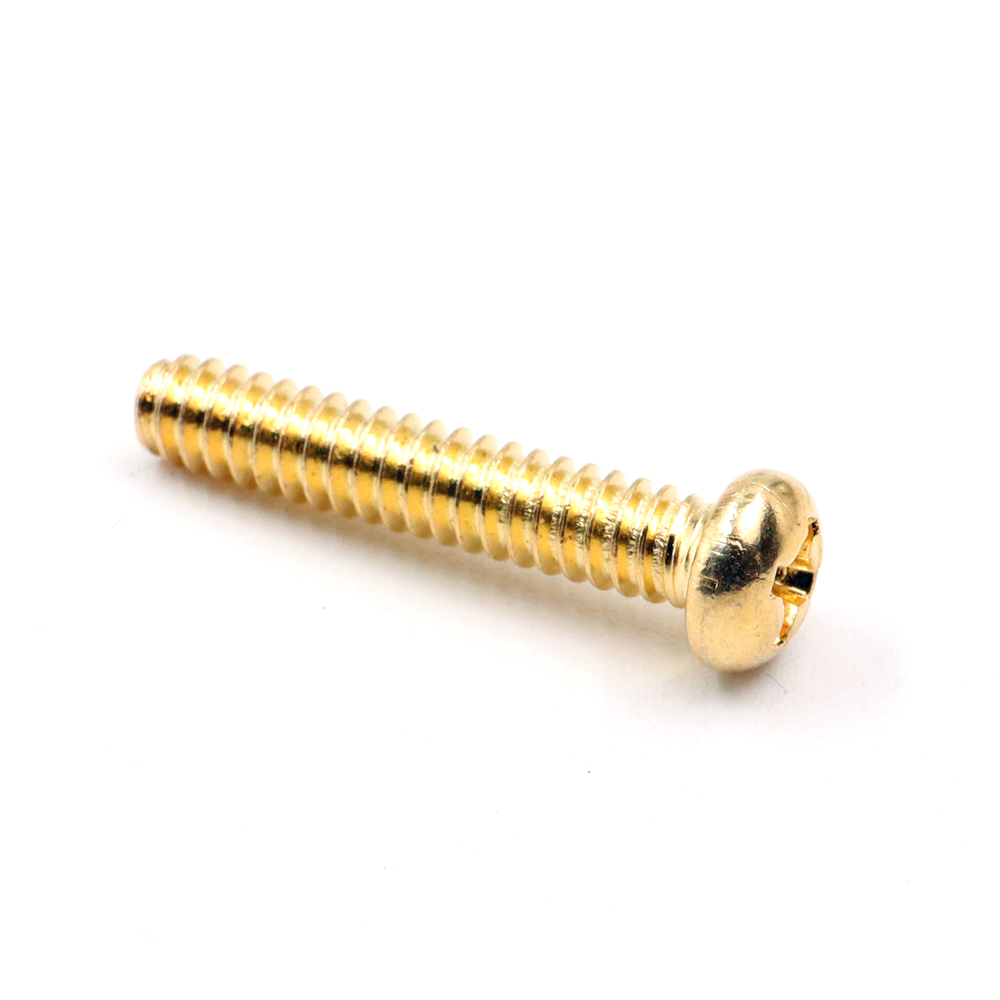 #6-32 Pickup Height Screw for Strat (Chrome, Black & Gold) - 9