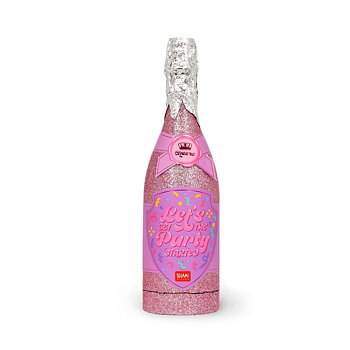 Maxi Bottle party popper (konfetti-kanon), glitter, Pink