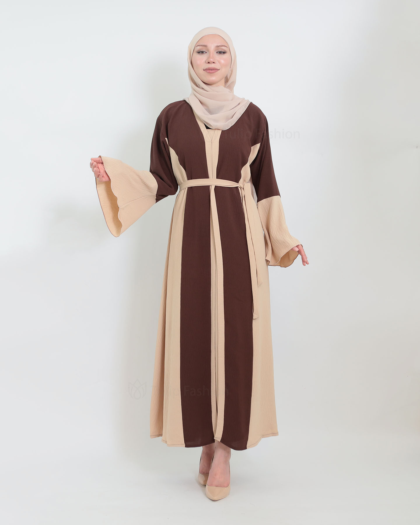 Abaya - Brown/Beige