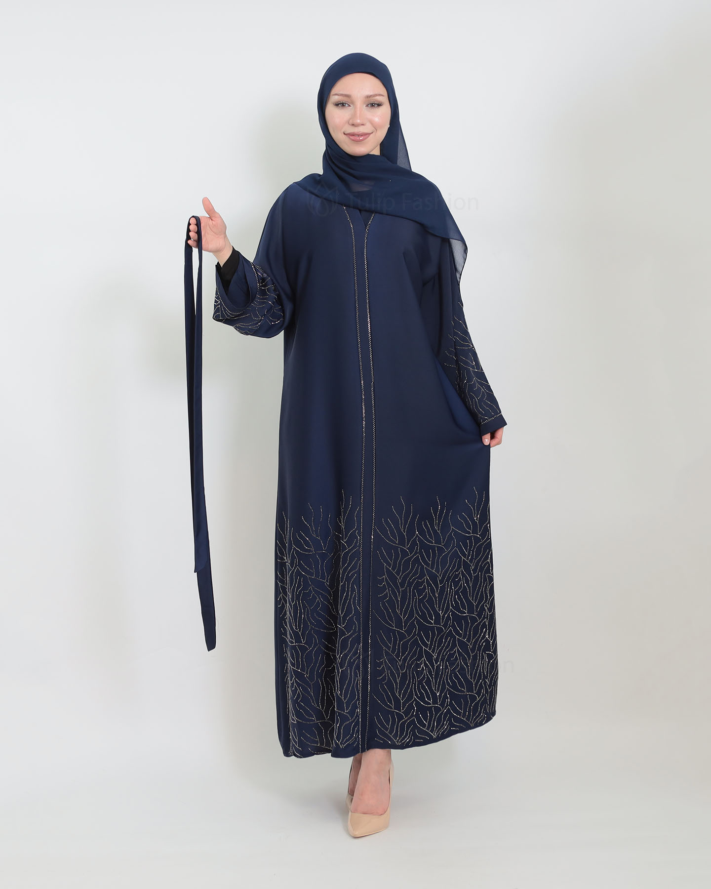 Abaya - Sten Dekorerad - Midnattsblå - 10