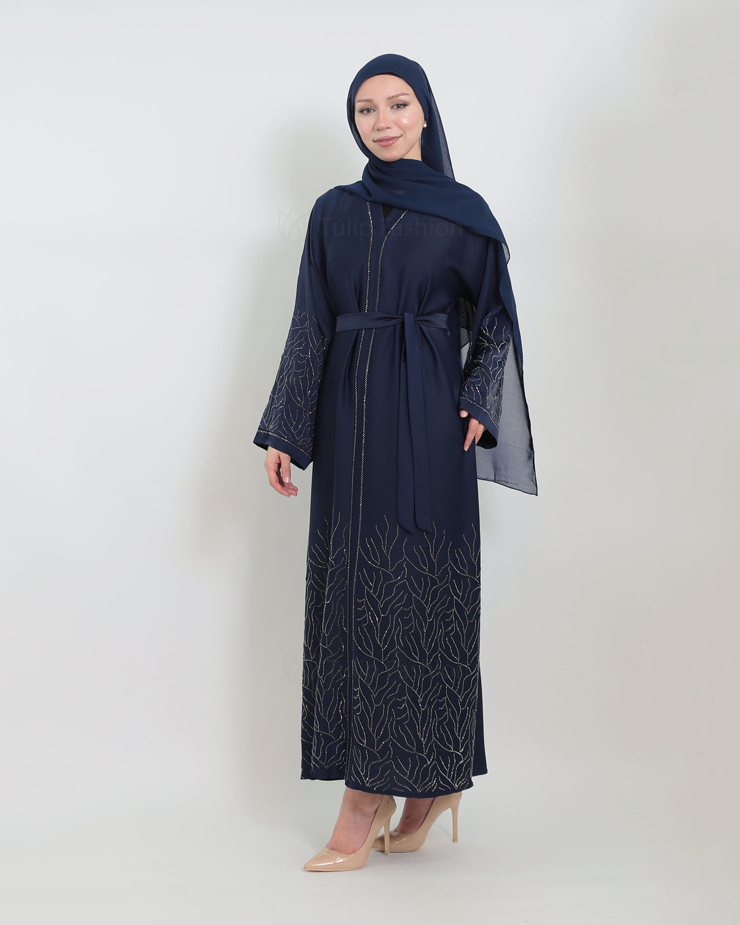 Abaya - Sten Dekorerad - Midnattsblå - 2
