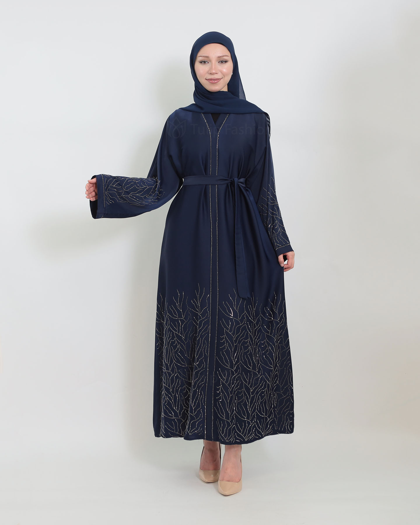 Abaya - Sten Dekorerad - Midnattsblå