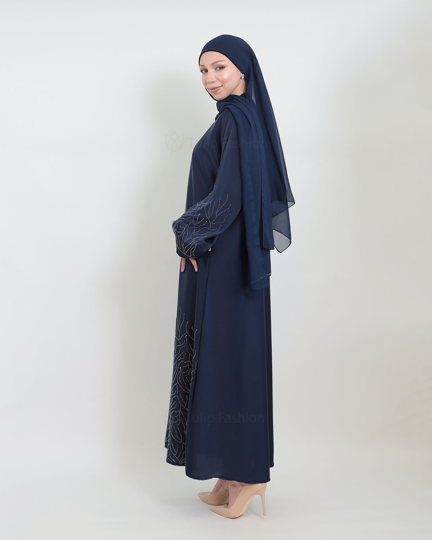 Abaya - Sten Dekorerad - Midnattsblå - 6