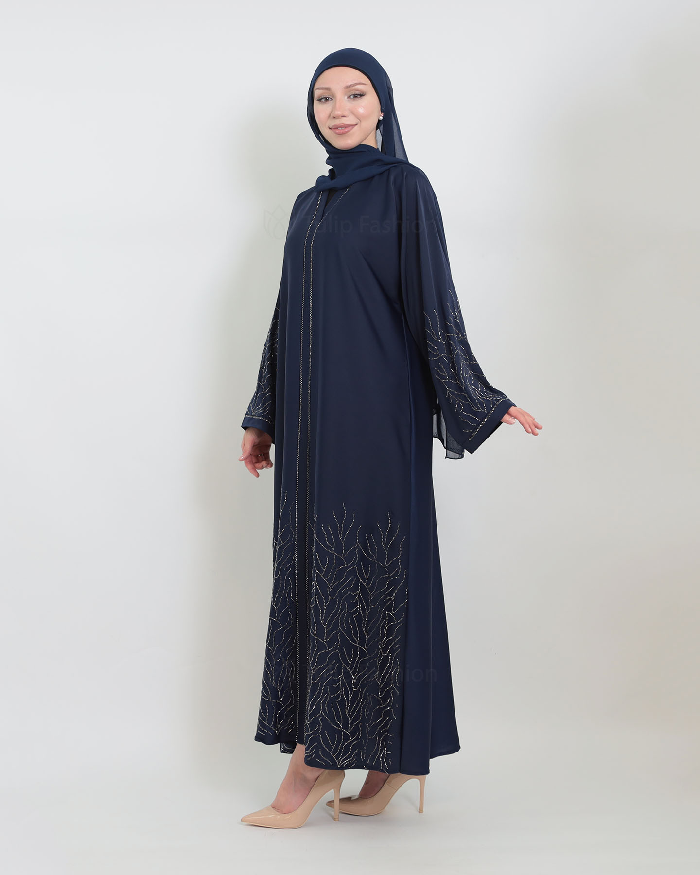 Abaya - Sten Dekorerad - Midnattsblå - 8