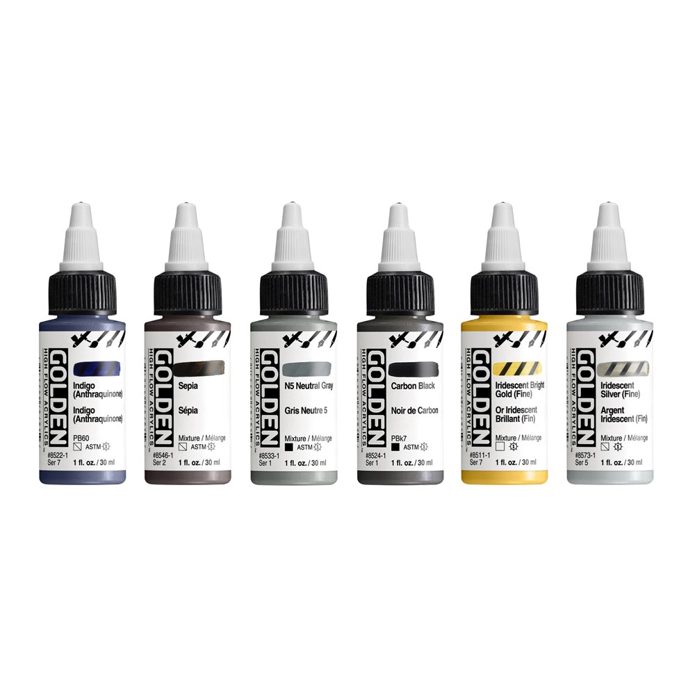 High Flow Drawing & Lettering Set – Golden Artist Colors - 5